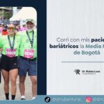 Cirugía bariátrica antes y después - pacientes en la Media Maratón de Bogotá 2025 - Dr. Rubén Luna
