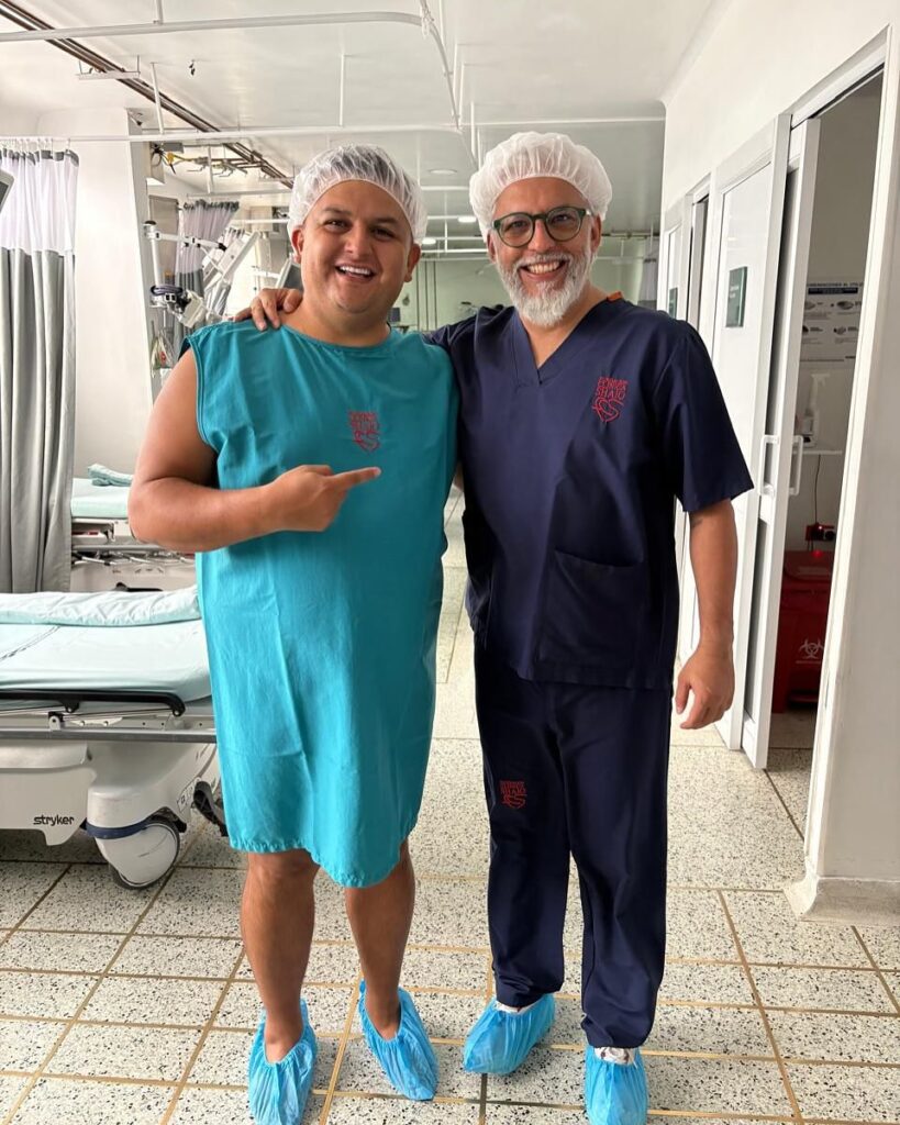 Juan Sebastián paciente que se hizo una manga gástrica robótica de 3 incisiones con el Dr. Rubén Luna