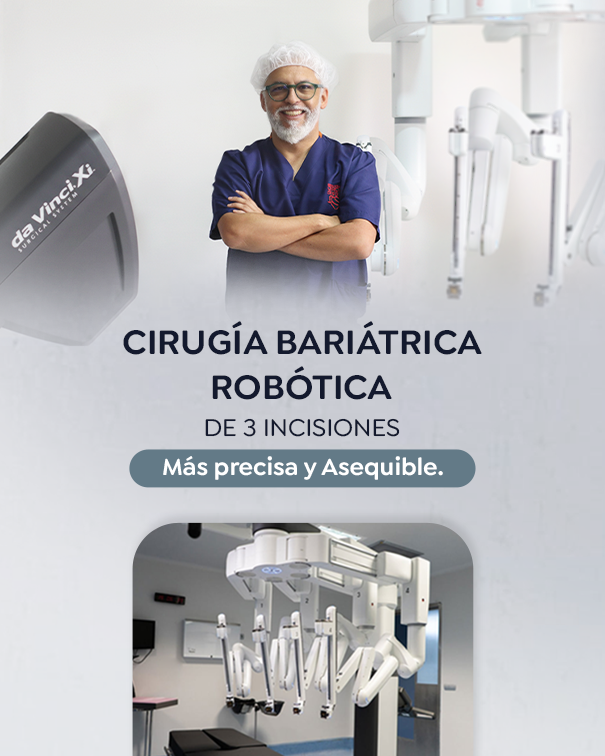 Cirugía Bariátrica Robótica de tres insiciones en Bogotá - Cirujano Bariátrico en Bogotá - Dr Rubén Luna