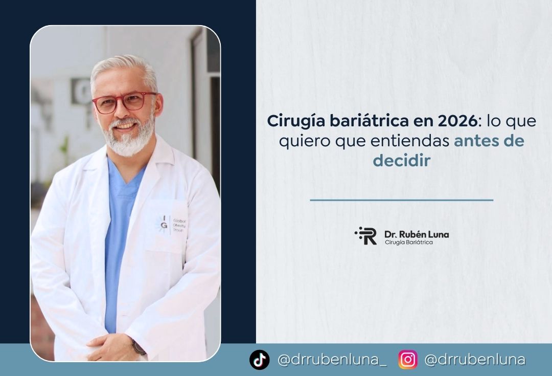 Cirugía bariátrica en 2026 en Bogotá, Colombia, con el dr. Rubén Luna