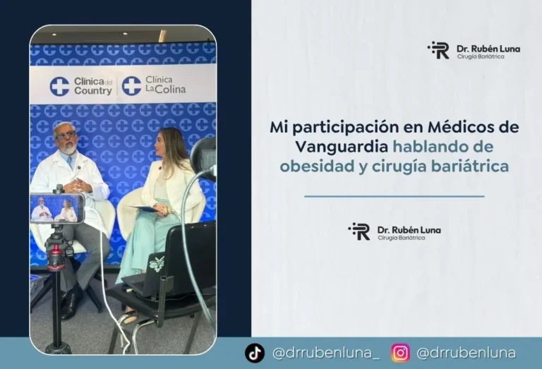 Dr. Rubén Luna cirujano bariátrico en Bogotá en el programa Médicos de Vanguardia de la clínica el country