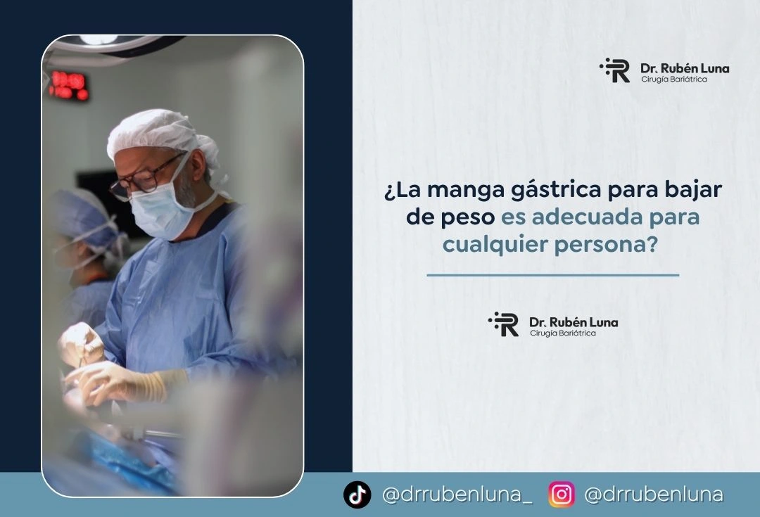 La manga gástrica para bajar de peso es adecuada para cualquier persona - Dr Rubén Luna - Bogotá